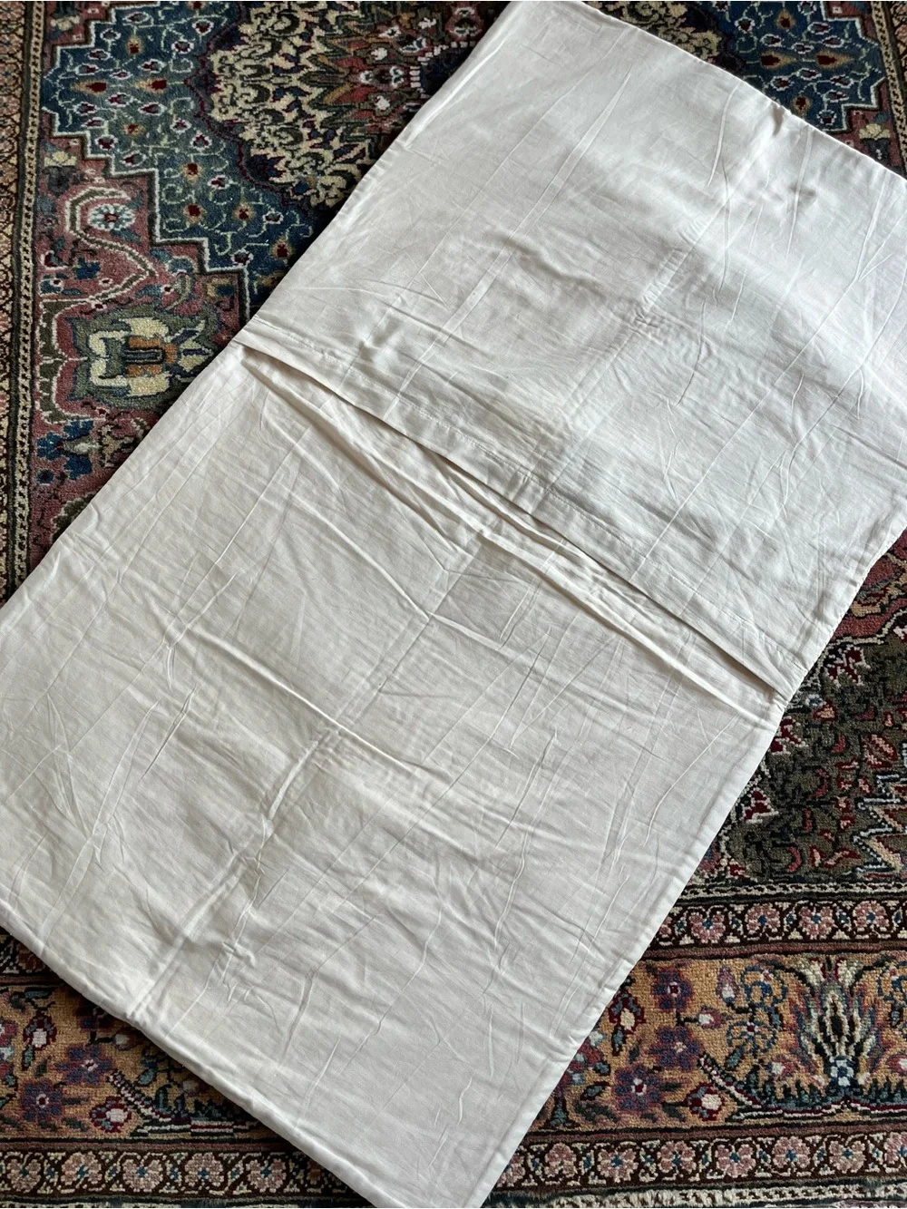 NWOT Restoration Hardware RH King Pillow Sham Ivory Quilted 100% Cotton Neutral